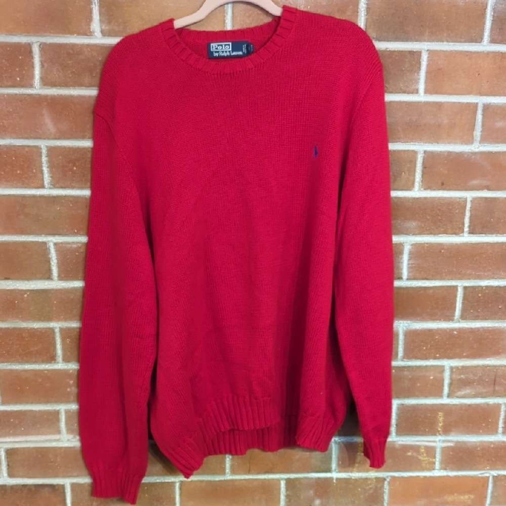 Polo by Ralph Lauren Men's Red Sweater